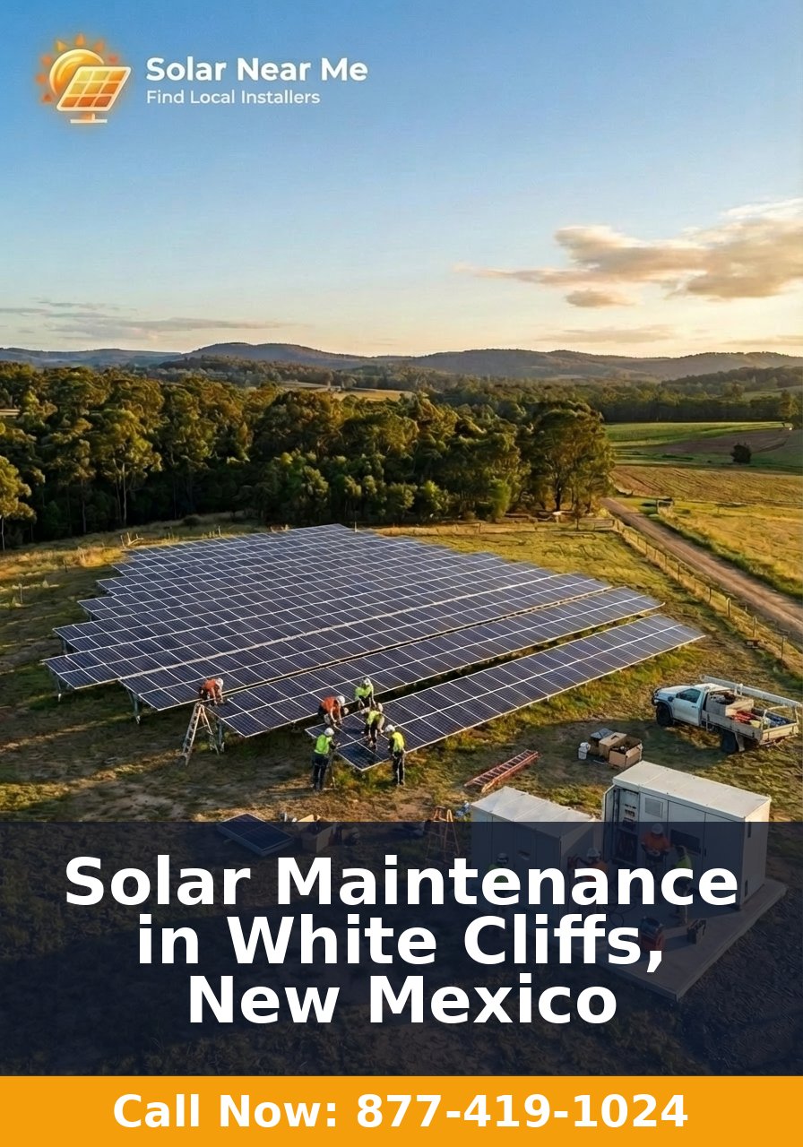 Solar Maintenance in White Cliffs, New Mexico