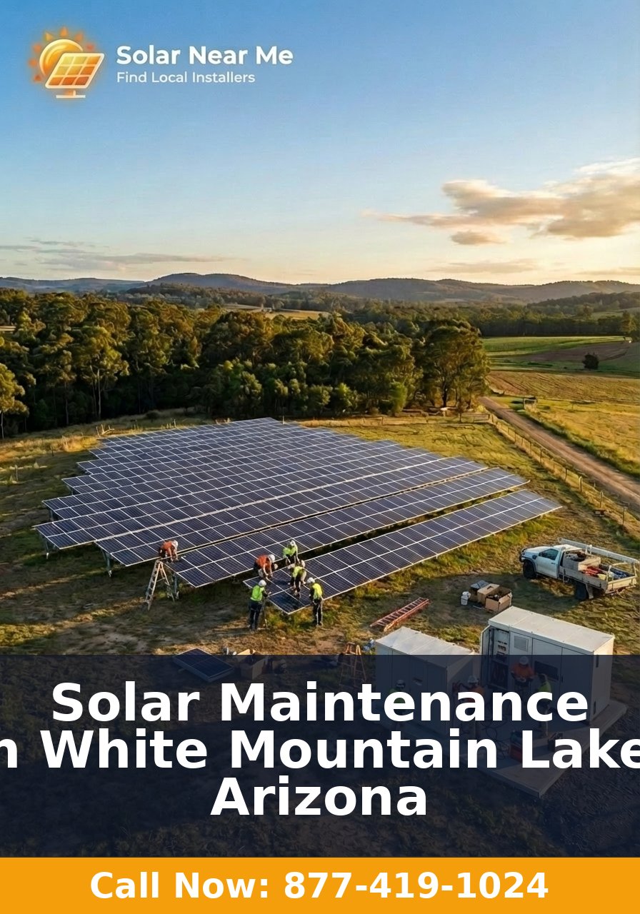 Solar Maintenance in White Mountain Lake, Arizona