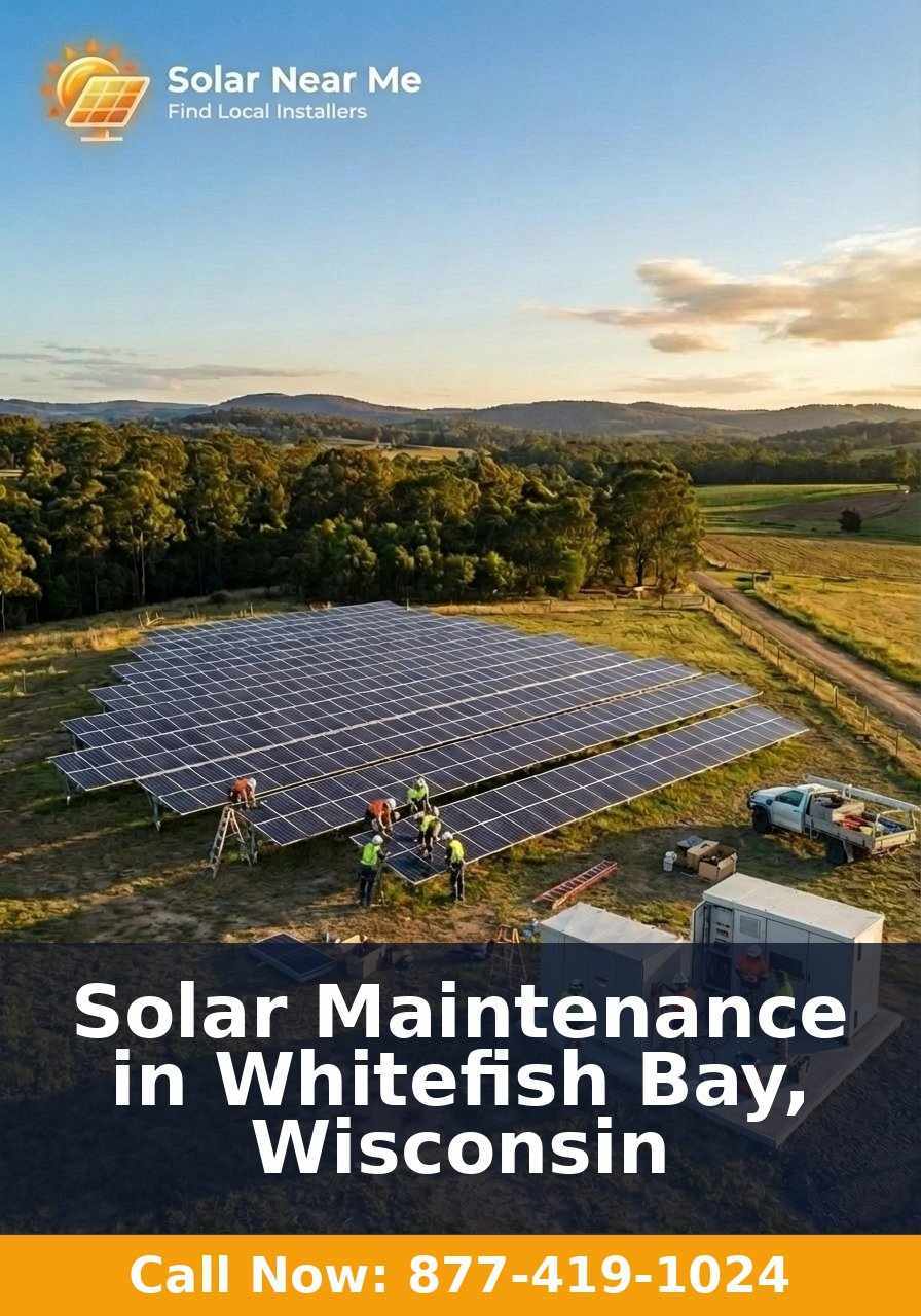 Solar Maintenance in Whitefish Bay, Wisconsin