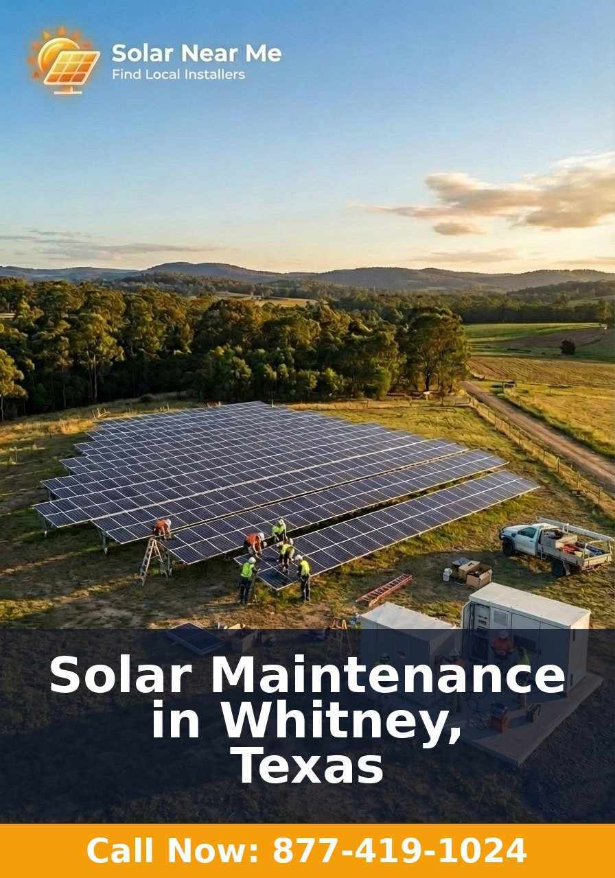 Solar Maintenance in Whitney, Texas