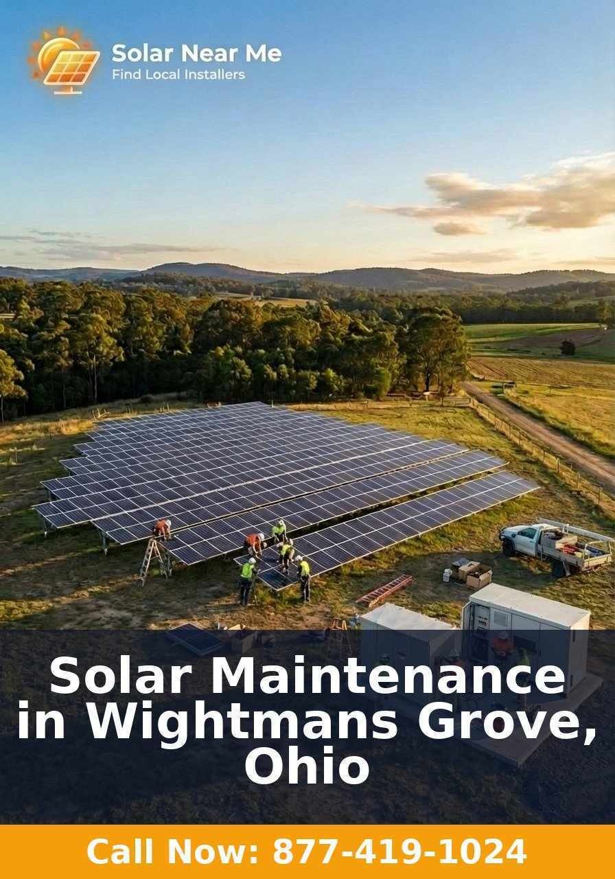 Solar Maintenance in Wightmans Grove, Ohio