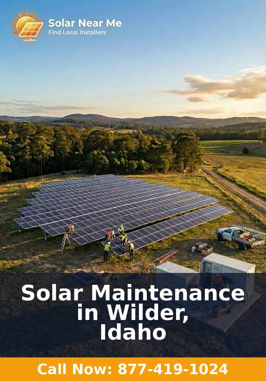Solar Maintenance in Wilder, Idaho