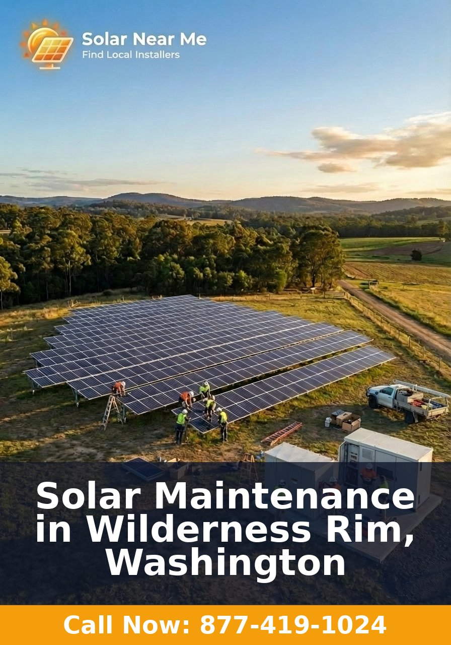 Solar Maintenance in Wilderness Rim, Washington