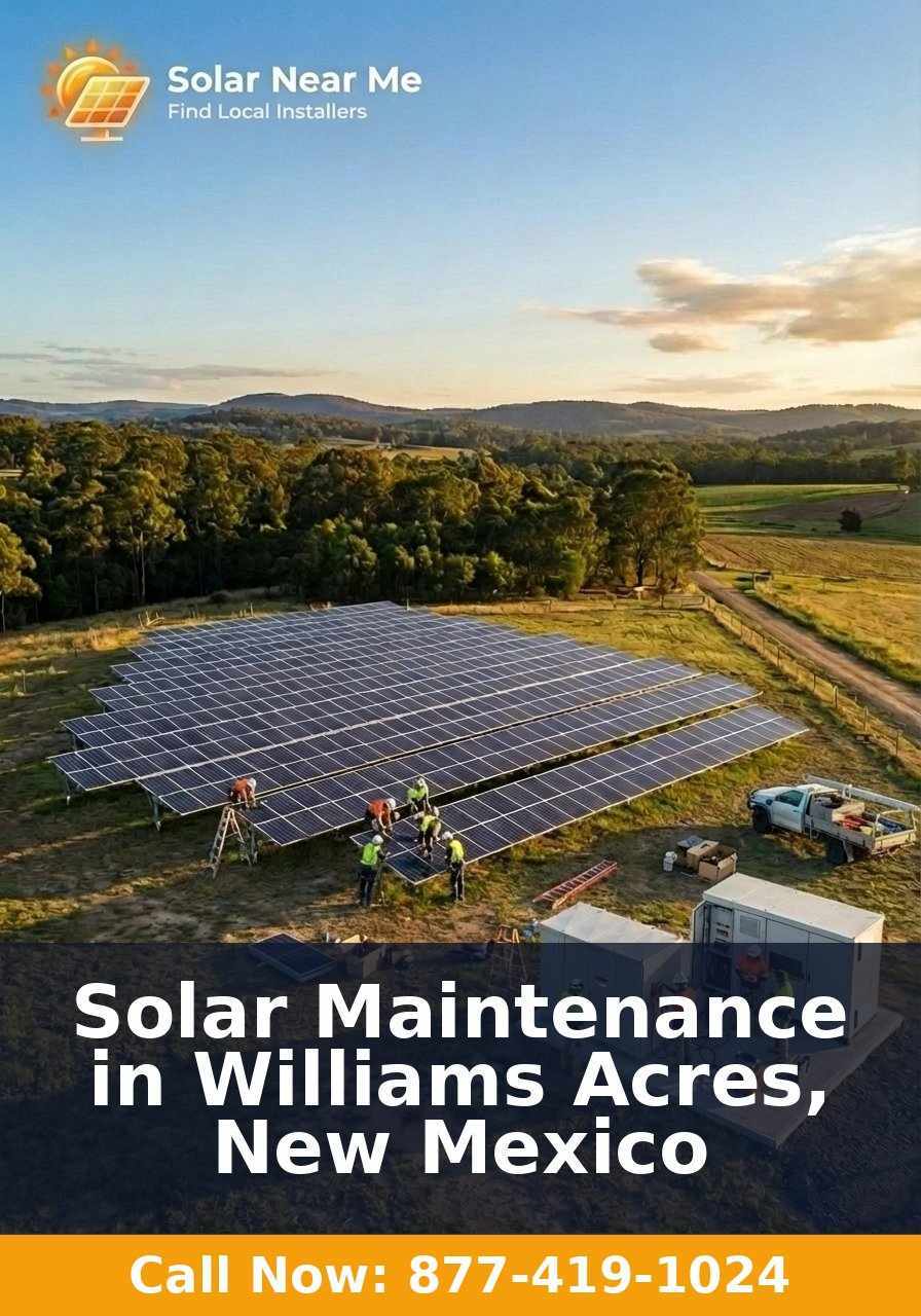 Solar Maintenance in Williams Acres, New Mexico