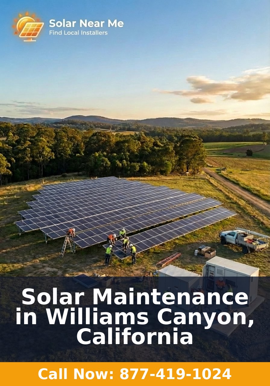 Solar Maintenance in Williams Canyon, California