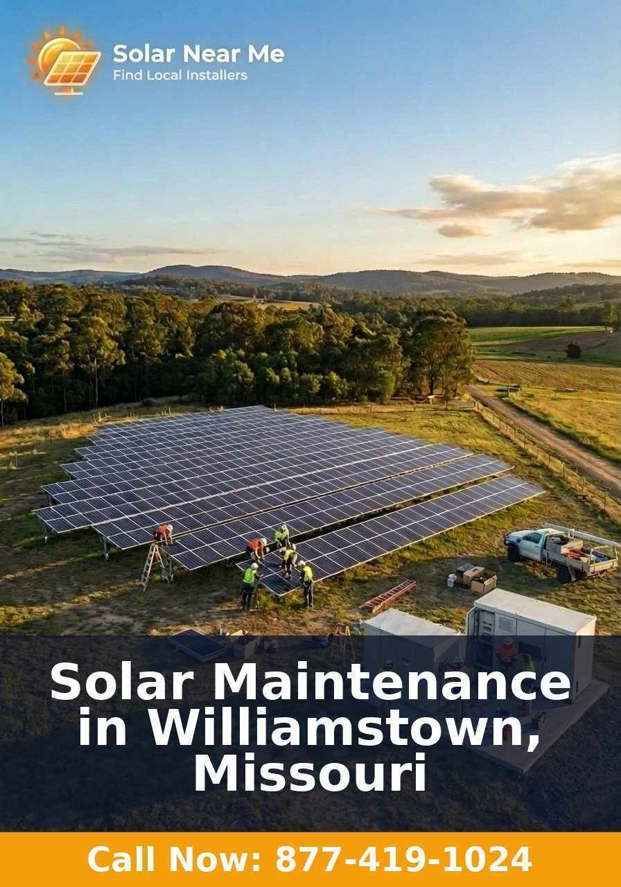 Solar Maintenance in Williamstown, Missouri