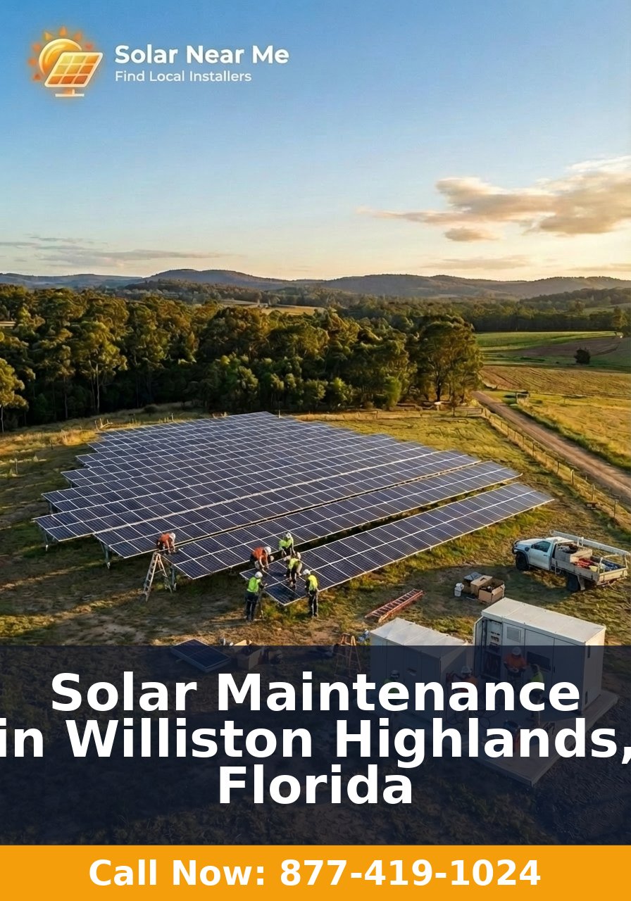 Solar Maintenance in Williston Highlands, Florida