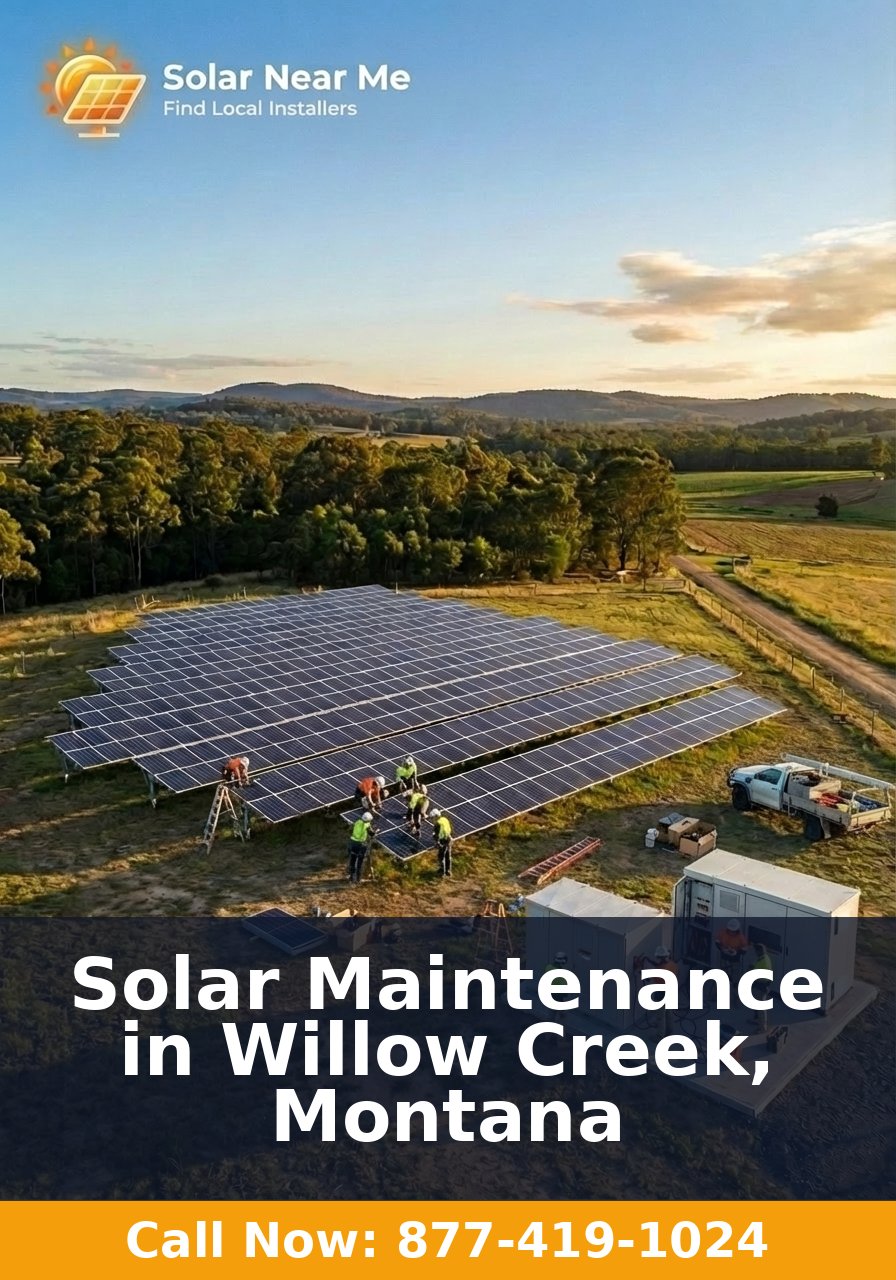 Solar Maintenance in Willow Creek, Montana
