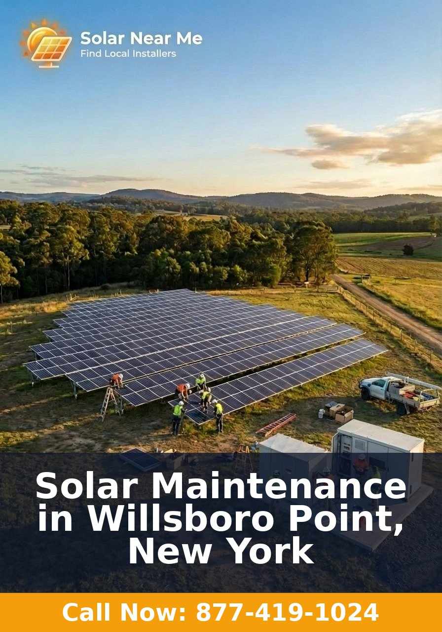 Solar Maintenance in Willsboro Point, New York