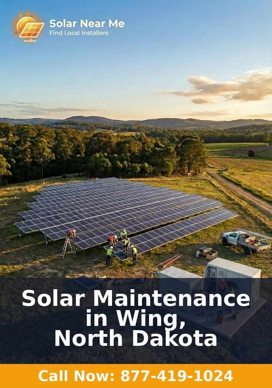 Solar Maintenance in Wing, North Dakota