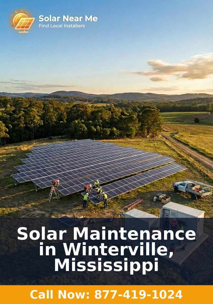 Solar Maintenance in Winterville, Mississippi