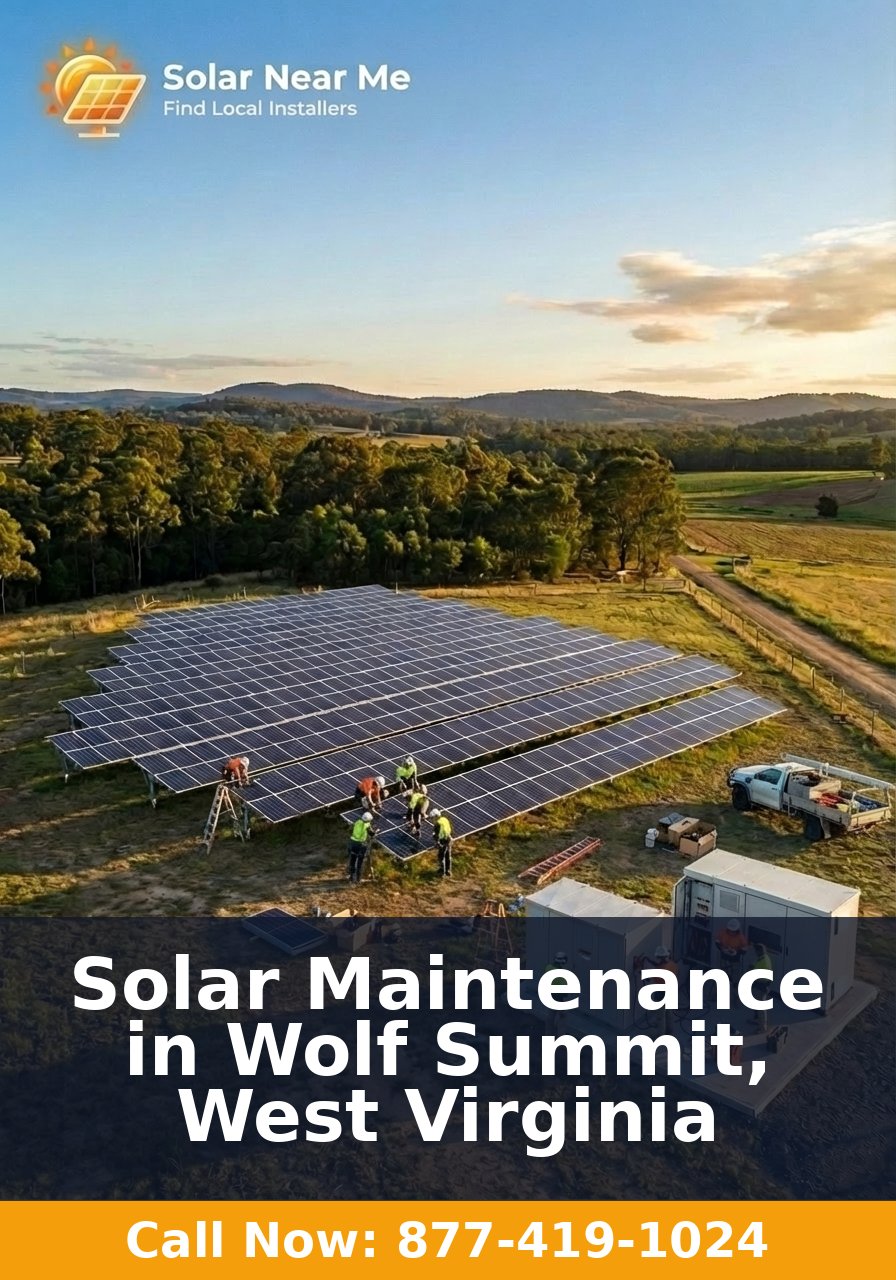 Solar Maintenance in Wolf Summit, West Virginia