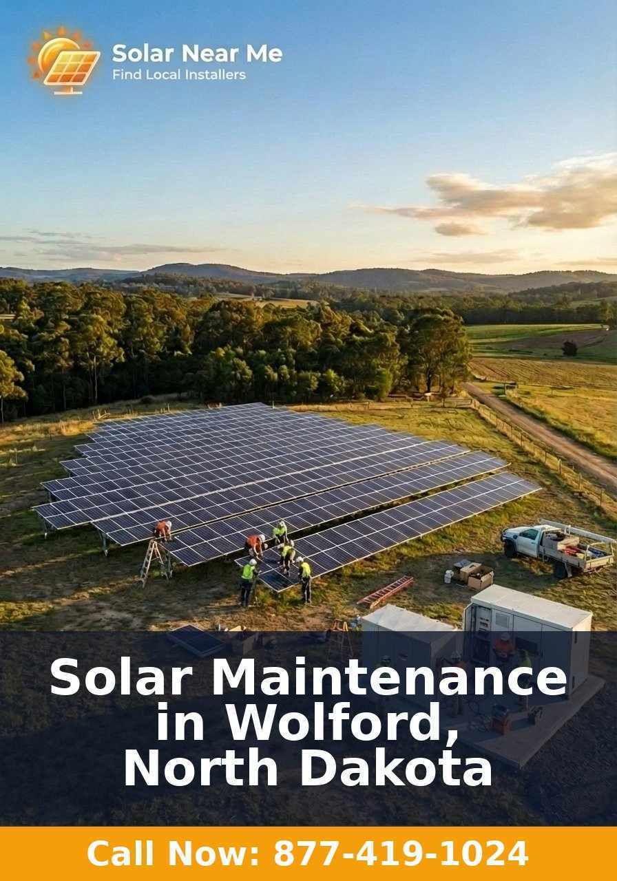 Solar Maintenance in Wolford, North Dakota