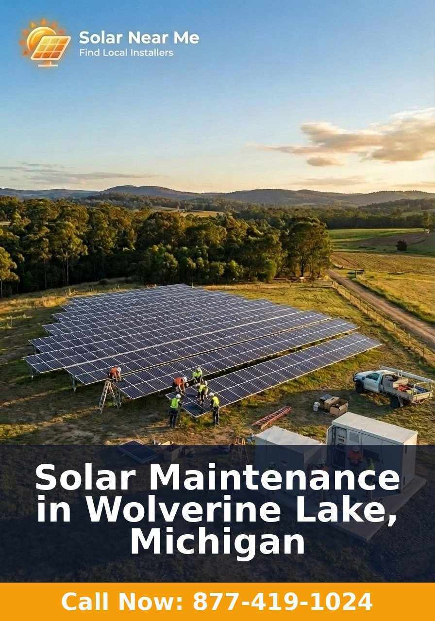 Solar Maintenance in Wolverine Lake, Michigan