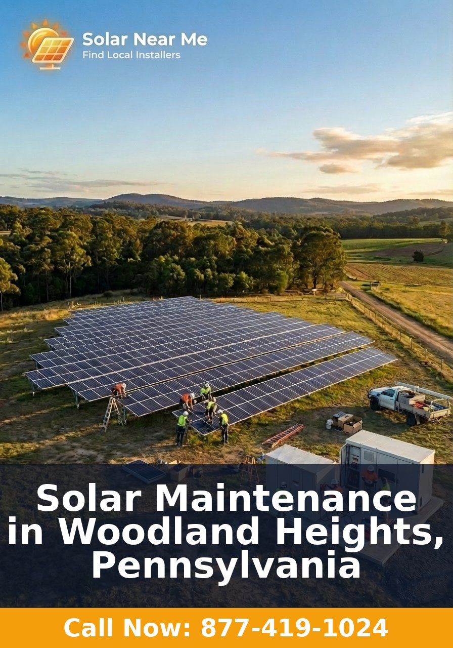 Solar Maintenance in Woodland Heights, Pennsylvania