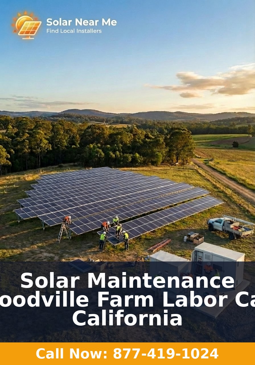 Solar Maintenance in Woodville Farm Labor Camp, California