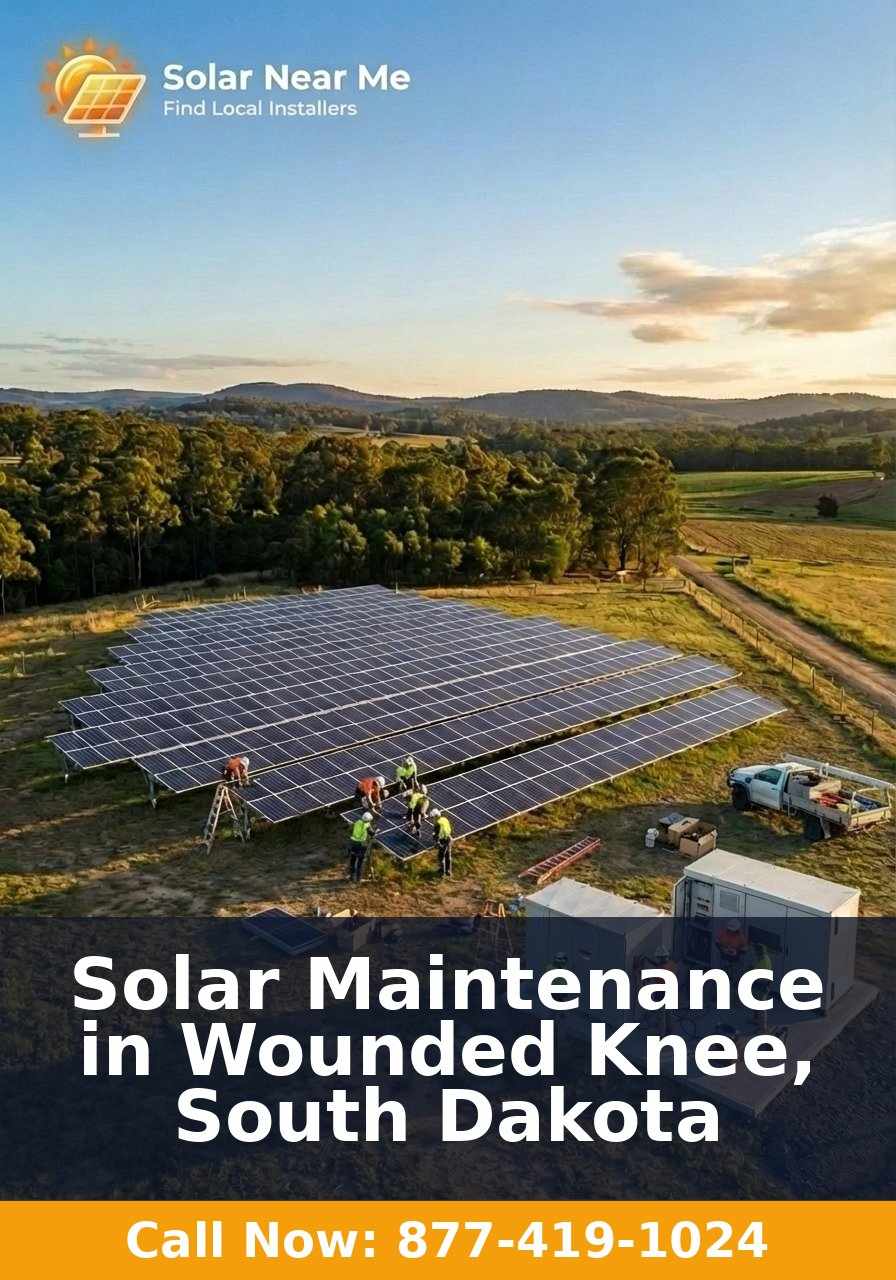 Solar Maintenance in Wounded Knee, South Dakota
