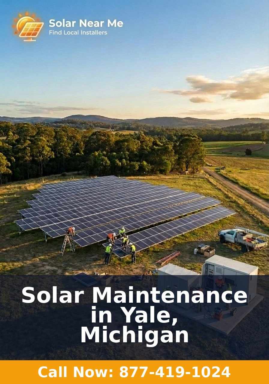 Solar Maintenance in Yale, Michigan
