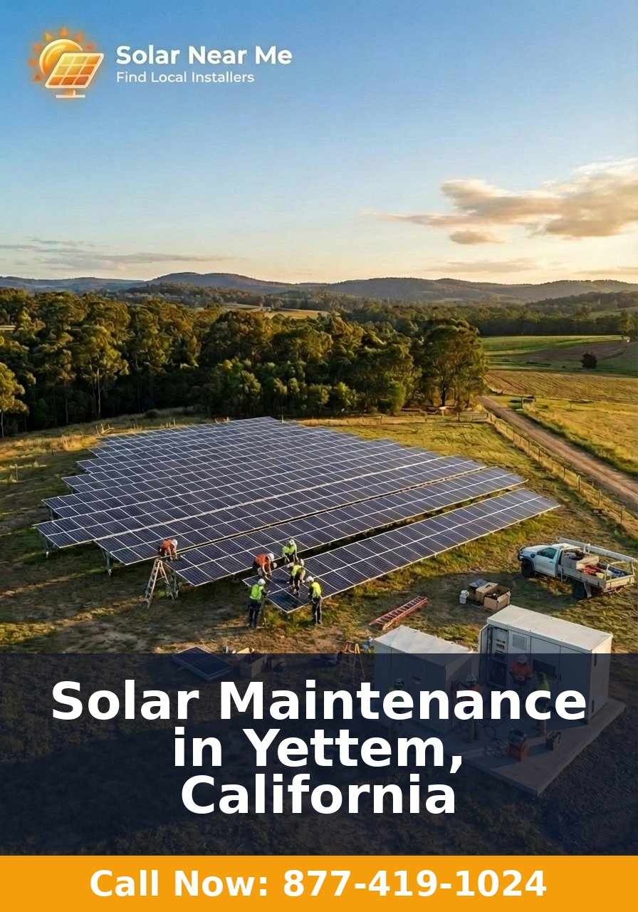 Solar Maintenance in Yettem, California