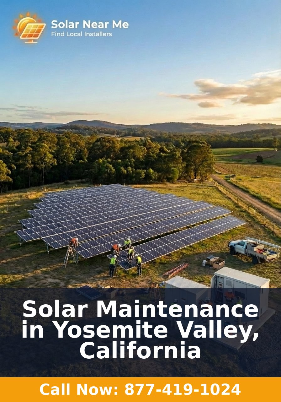 Solar Maintenance in Yosemite Valley, California