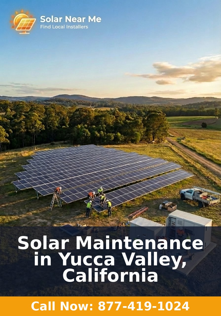 Solar Maintenance in Yucca Valley, California
