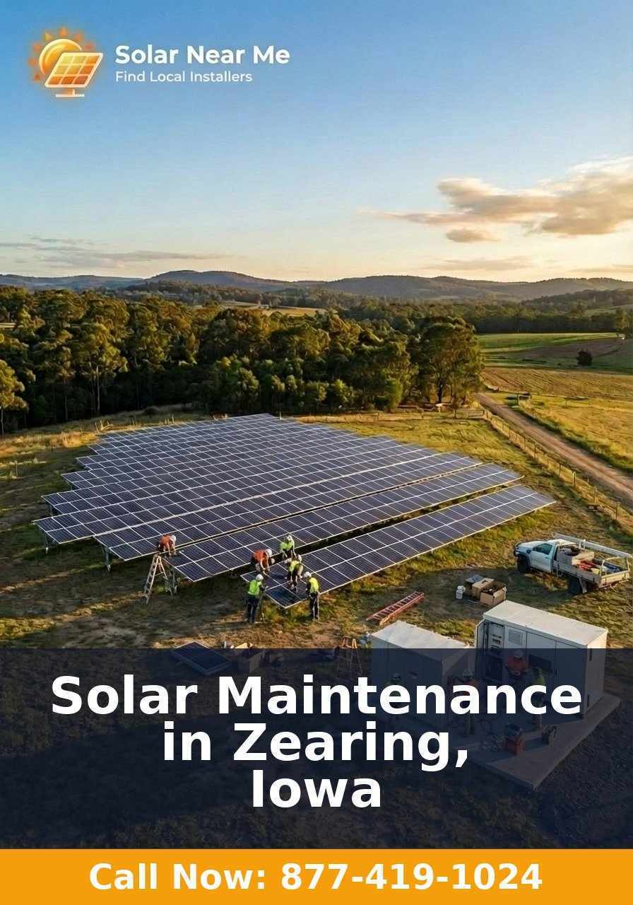 Solar Maintenance in Zearing, Iowa