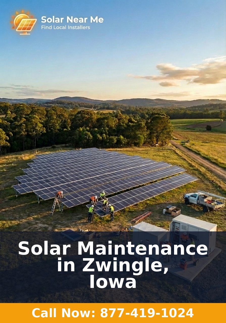 Solar Maintenance in Zwingle, Iowa