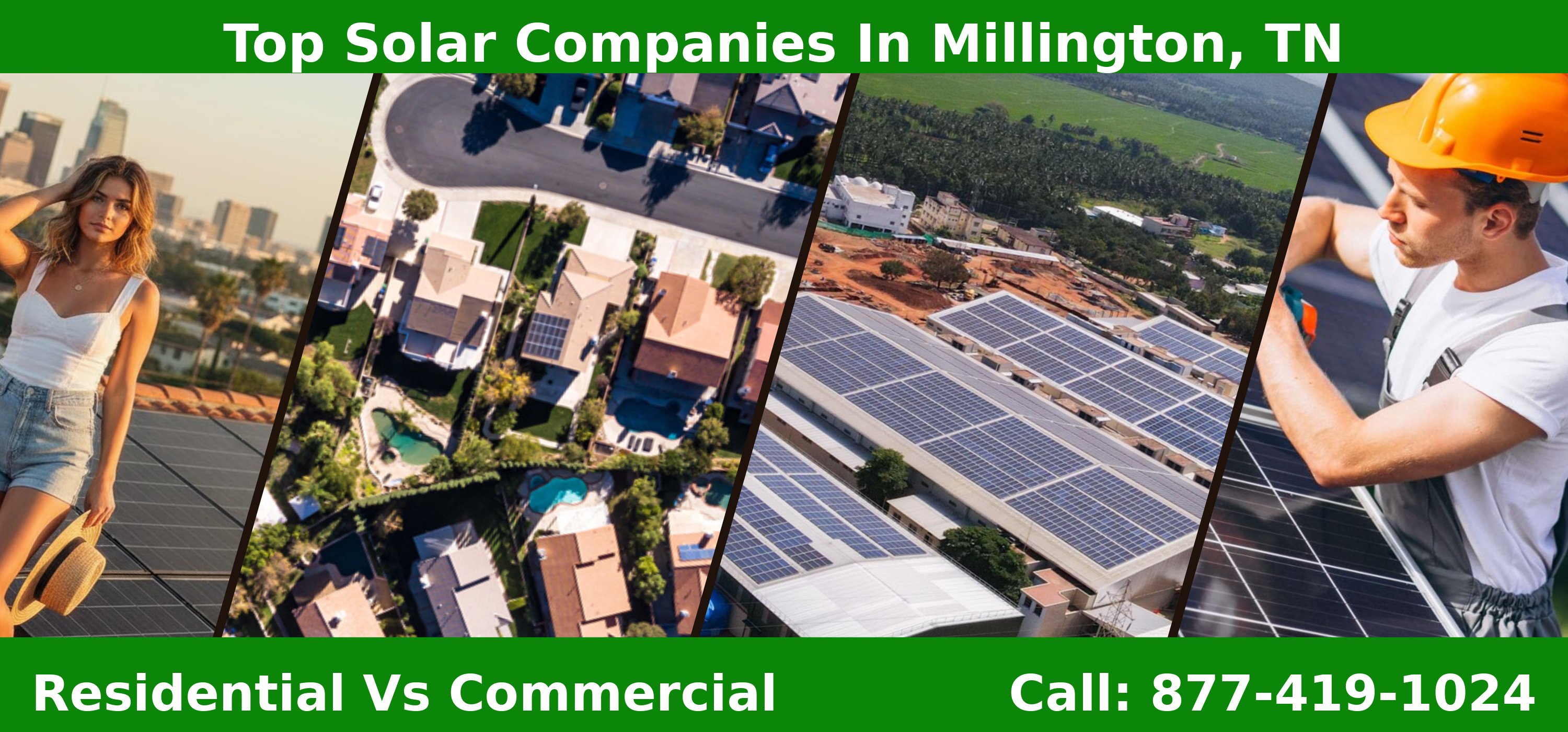 Top Solar Companies in Millington, TN - Residential vs Commercial