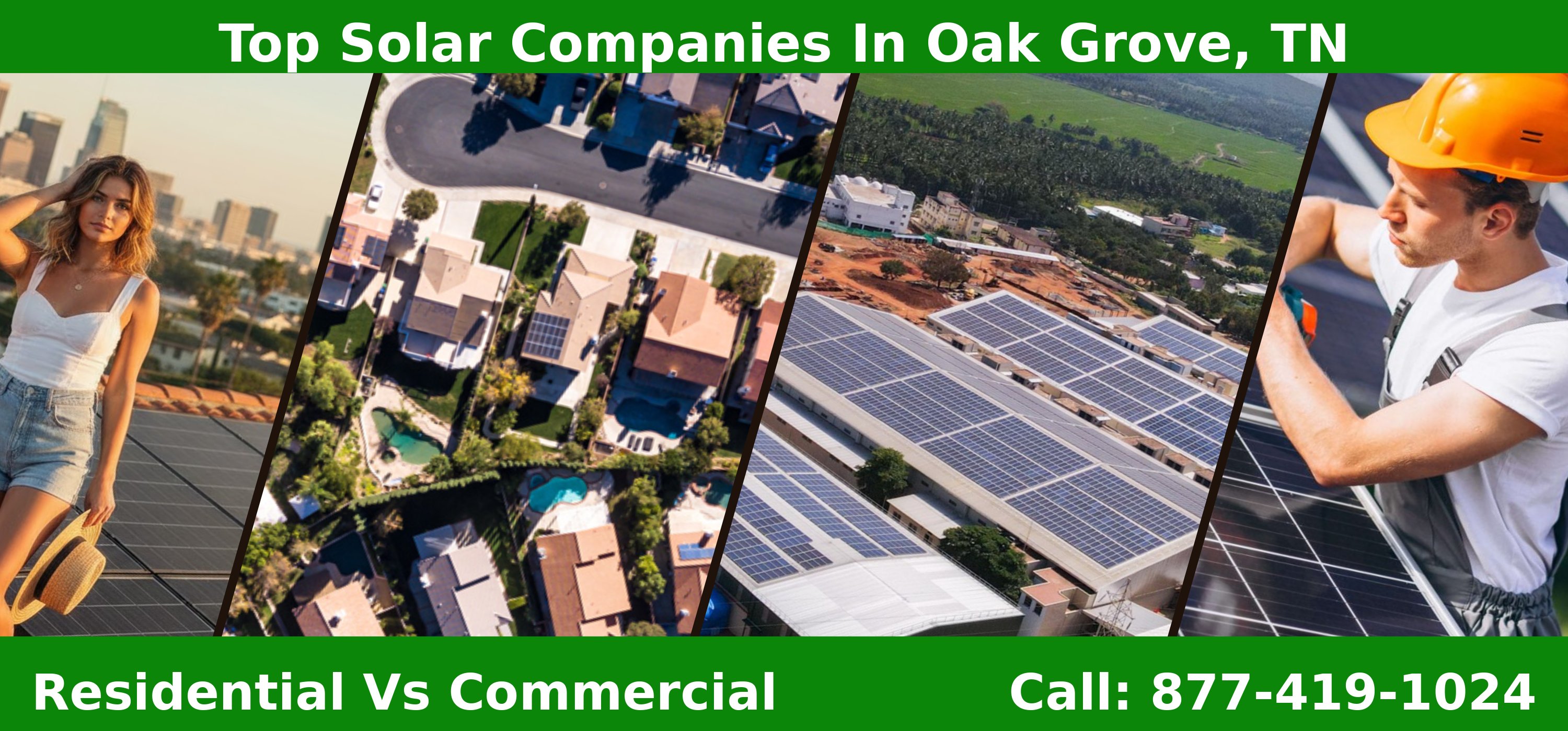 Top Solar Companies in Oak Grove, TN - Residential vs Commercial