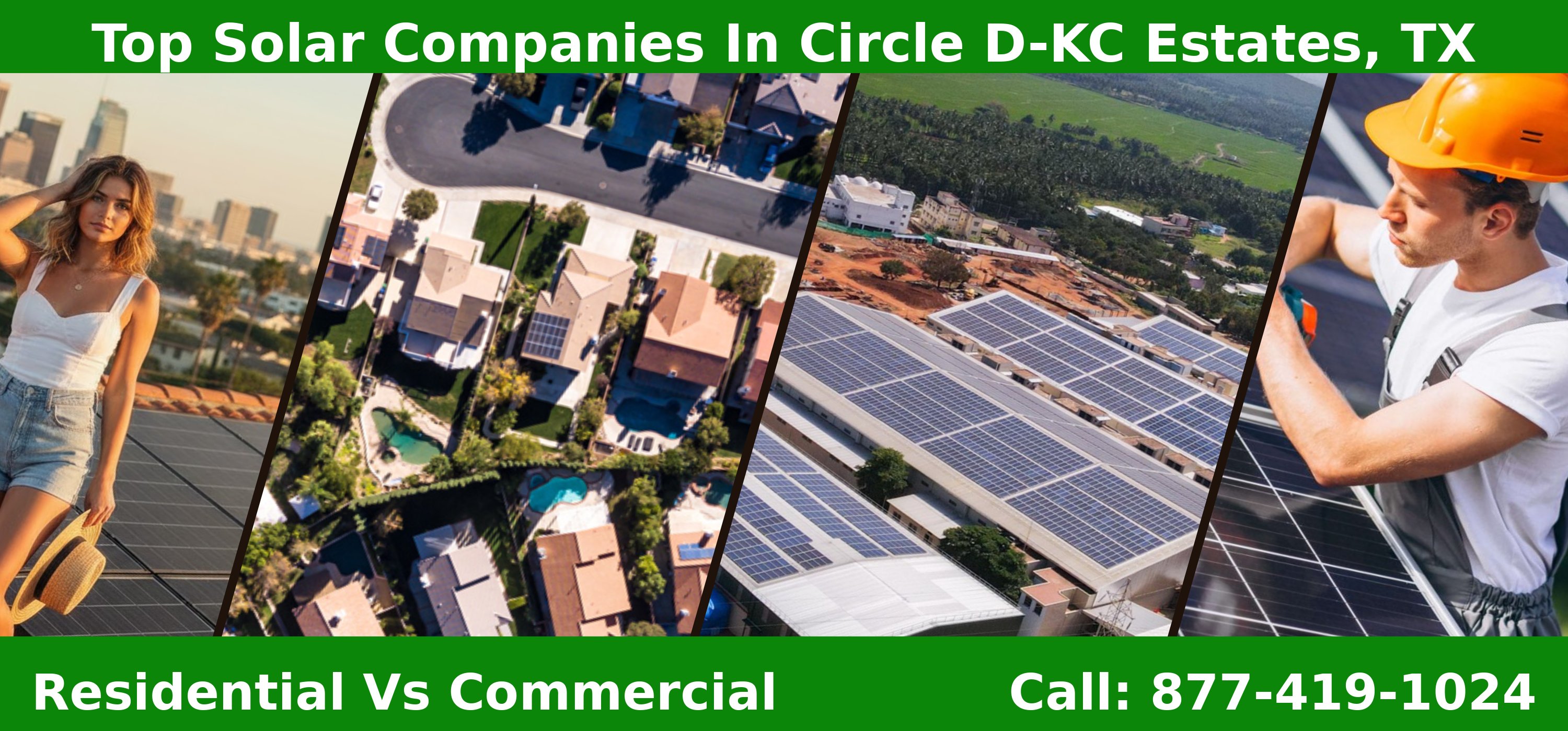 Top Solar Companies in Circle D-KC Estates, TX - Residential vs Commercial