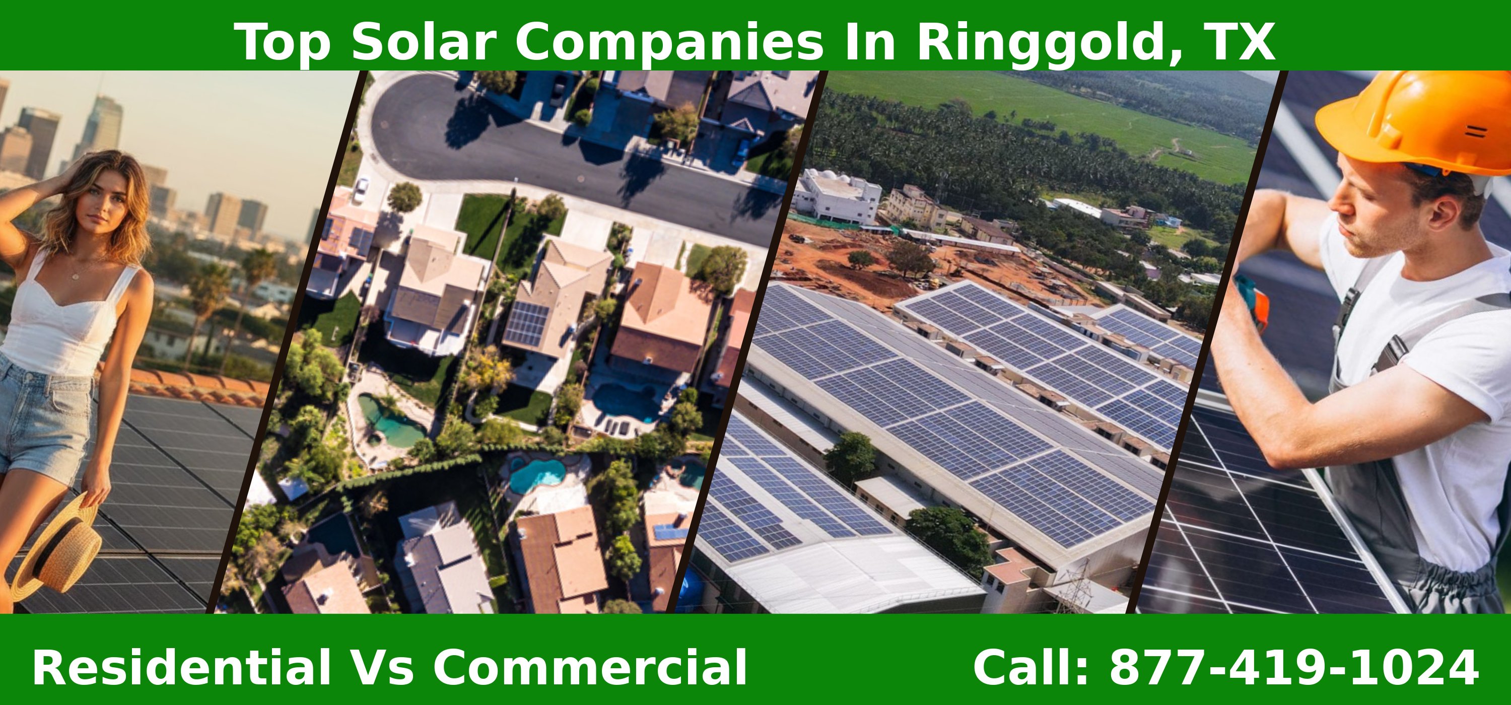Top Solar Companies in Ringgold, TX - Residential vs Commercial