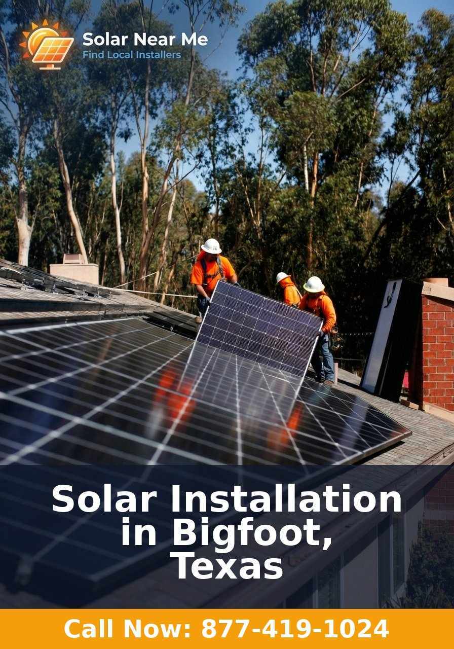 Solar Installation in Bigfoot, Texas - Professional solar panel installation services