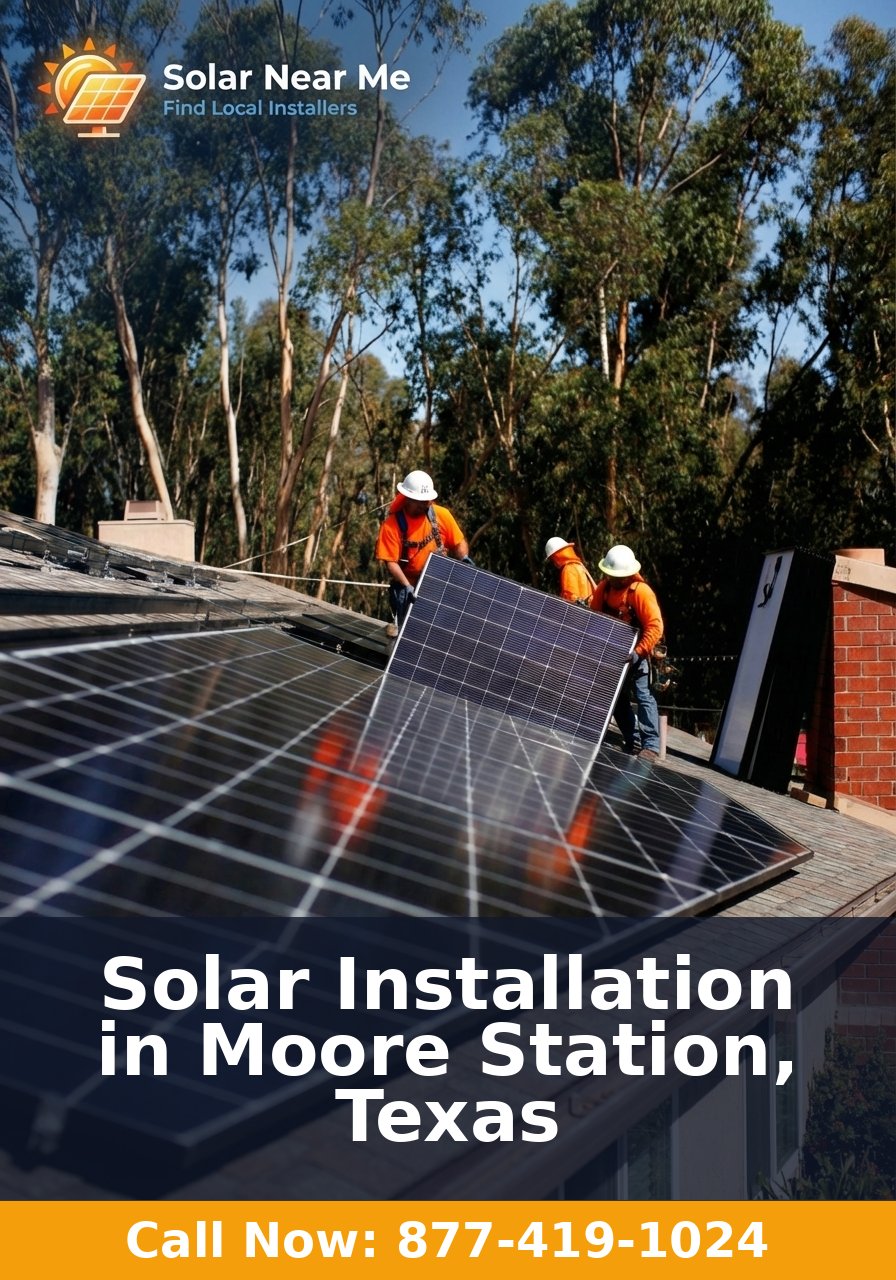 Solar Installation in Moore Station, Texas - Professional solar panel installation services