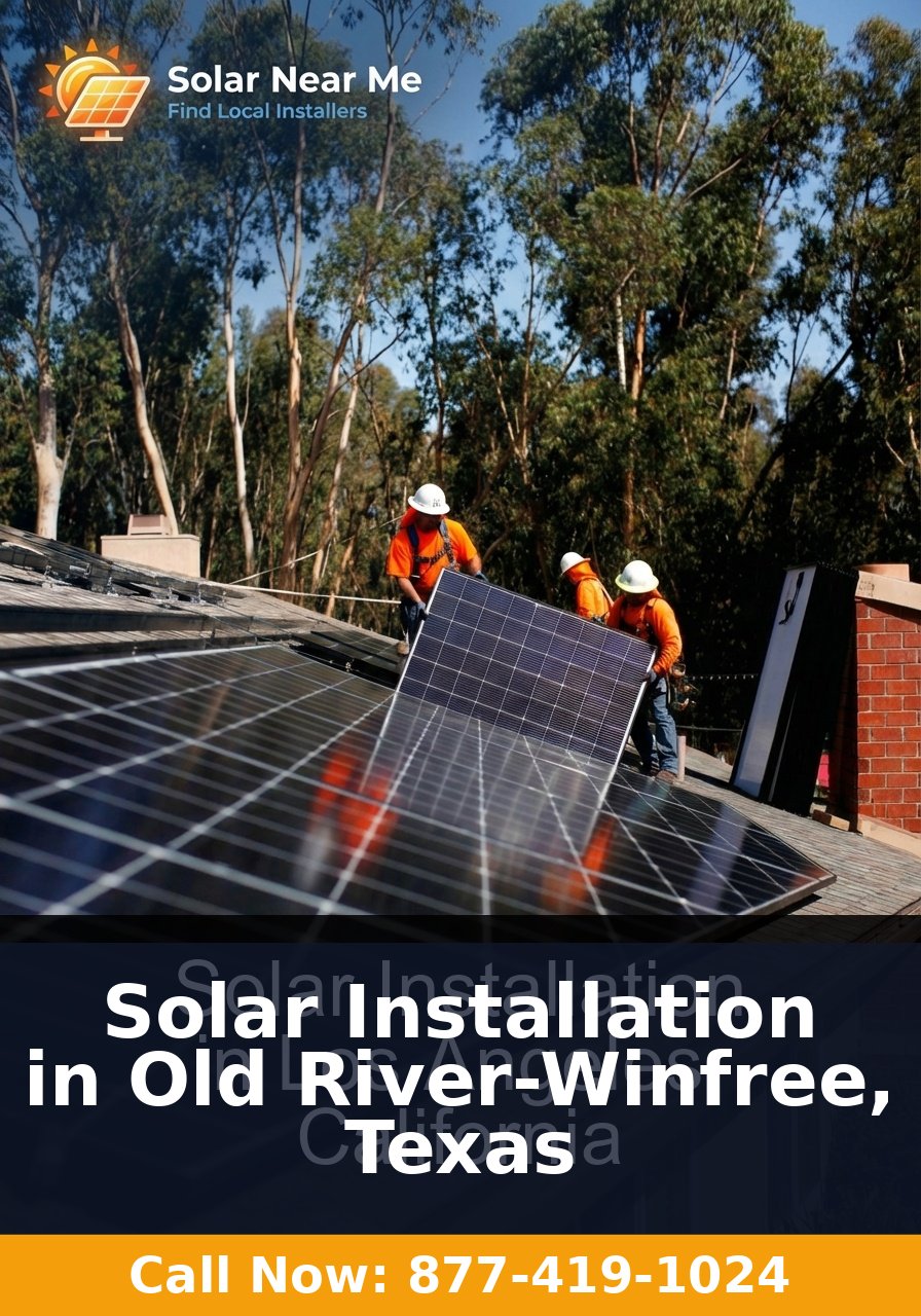 Solar Installation in Old River-Winfree, Texas - Professional solar panel installation services