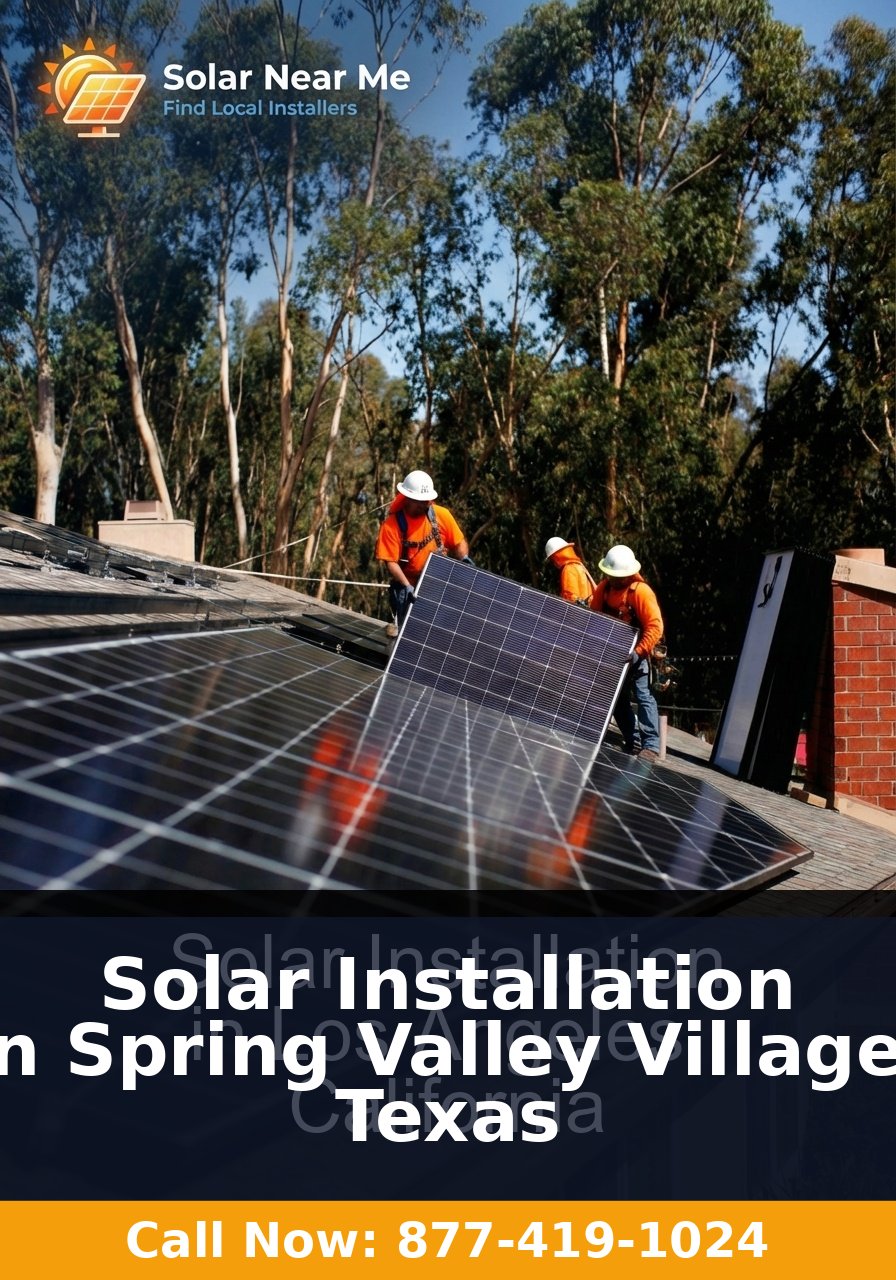 Solar Installation in Spring Valley Village, Texas - Professional solar panel installation services