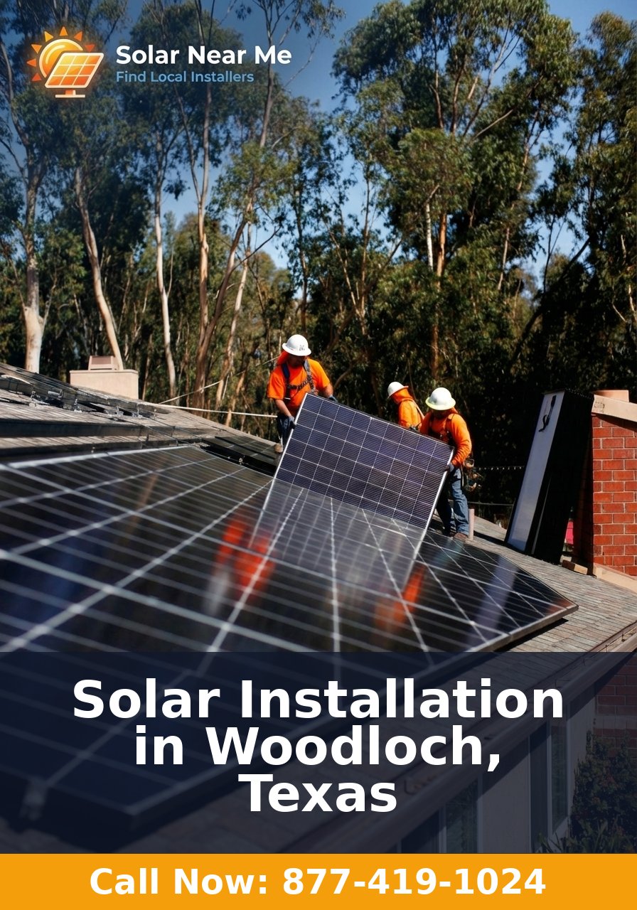 Solar Installation in Woodloch, Texas - Professional solar panel installation services