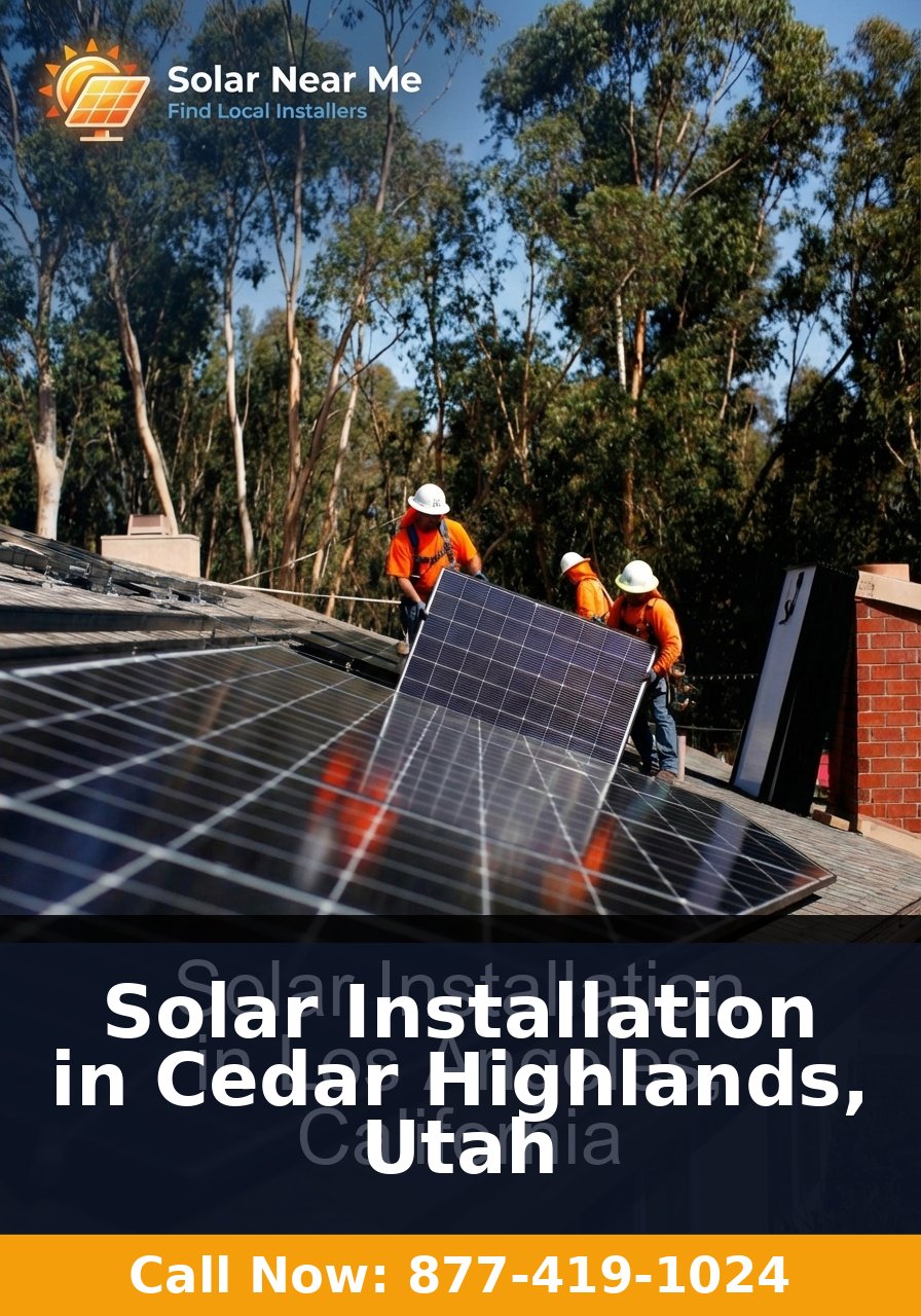 Solar Installation in Cedar Highlands, Utah - Professional solar panel installation services