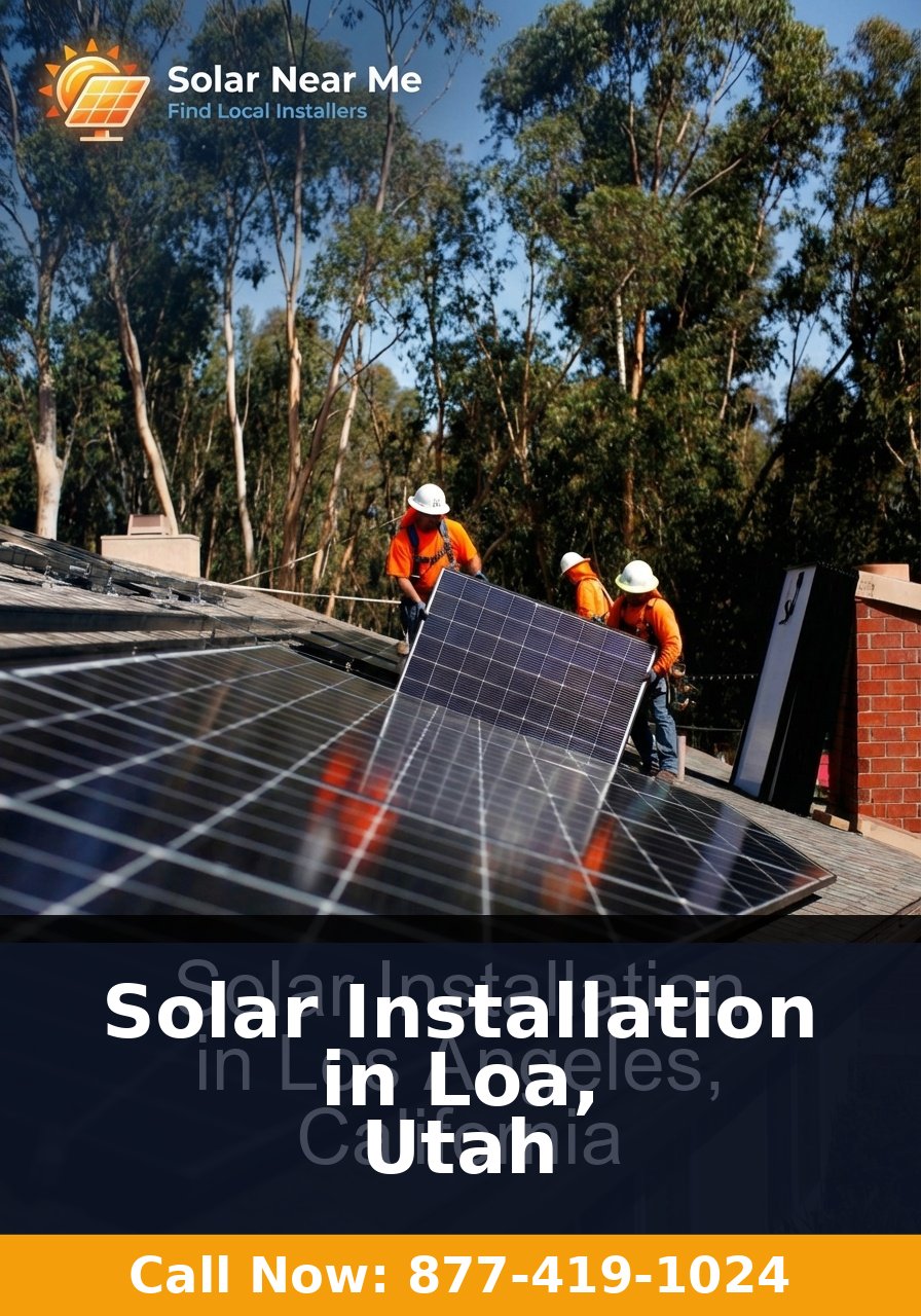 Solar Installation in Loa, Utah - Professional solar panel installation services