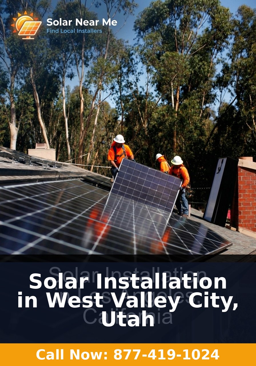 Solar Installation in West Valley City, Utah - Professional solar panel installation services